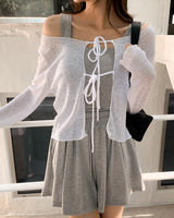 Near strap cardigan