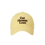 キャットヒューマンラブボールキャップ/イエローブラウン