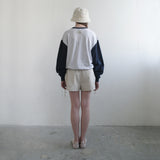 Cream Ribbon Cotton Hat