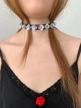 spangle flower necklace