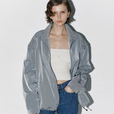 Two way nylon jumper Gray