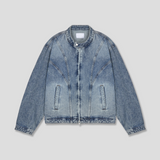 LEGACY CURVED CUT OFF DENIM JACKET