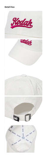 レタリング リラックスフィット ボールキャップ【WHITE】