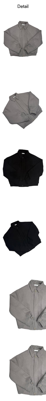 [F/W] ヘリンボーンクロップブルゾンジャケット(2color)