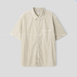  Wegner Nylon Pigment Overfit Short Sleeve Shirt