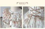 Rose Island flowers on the day the autumn fog arrives, an irregular, broken-sense fitted dress, with adjustable fit