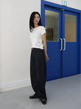 MOOD INDIGO PIN STRIPE CURVED DENIM code 26200