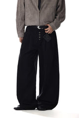 Five-Buttons Curved Jeans