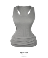バック レタリング タンクトップ (3color)