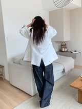 NON COLLAR LINEN JACKET (2C)