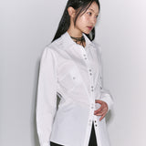ツーポケットウエスタンシャツ [white]