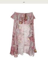 moulin rouge unbal frill long skirt