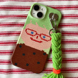 スマイリーフェイスハードケース VER.2 (+HAIR KEYRING SET) - グリーン