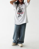 ローズレタリングフォーシーズンボクシー半袖Tシャツ
