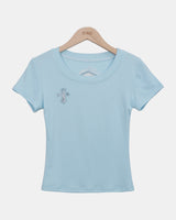 Kiho Cross Lace Short Sleeve T-Shirt