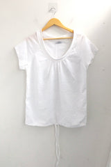 embossed shirring strap t