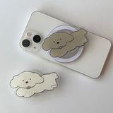 [Magsafe tok] yeowhi 子犬モチーフ グリップトック