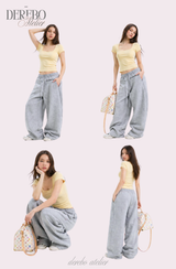 ミンキースクエアスリムカラーショートスリーブTシャツ