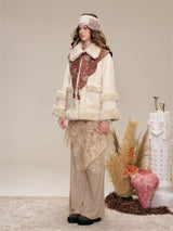 Layered Shirring Pleats Skort