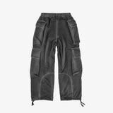 Over Cargo Pants - Washed Black