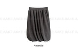 DRAPE BALLOON MIDI SKIRT