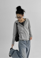 [MADE] ウィスリングスナップボタンフード長袖Tシャツ