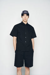 25SS オーバーサイズリップストップショートパンツ ブラック