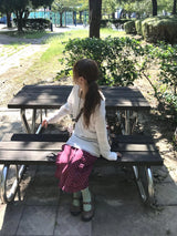 oso dot frill skirt