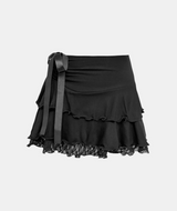 Ribbon Frill Lace Skirt