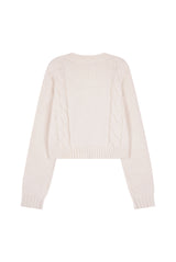 Mellow cream cardigan, Baby Pink