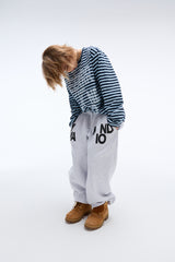 Weekend warrior typography printing long pants (Melange)