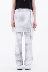 RAINDROP SKIRT PANTS / BLACK