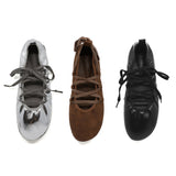 Blessed 0001. Lace-Up Flats - 3colors