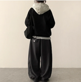 Angel Wing Star Pocket Embroidery Wide Banding Pants