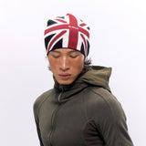 NyDkyel™ Union Jack knitted embroidery logo cold hat