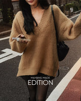 [MADE] Pilto fur oversized-fit knitwear
