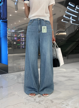 ステイ 536 リネンワイドデニムパンツ/ 1 color
