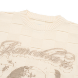 25SS SQUARE STRUCURE ARTWORK KNIT IVORY