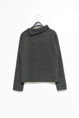 bokashi unbal collar knit top(4colors)