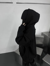 american flag overfit hood(unisex / fleece-lined)