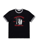 エッセンシャルスタンダード半袖リンガーTシャツ Travel Bear ブラック