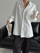 Pleddy Louis Natural Stripe Shirt (2color)