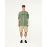 ウォッシュ加工サークルロゴTシャツ - BRICK