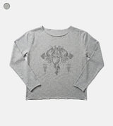 タトゥーオーバー長袖Tシャツ