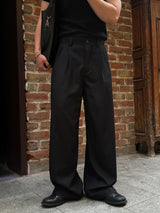 Ron two-tuck wide slacks