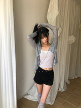 フォダシアーリブカーディガン