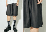 Summer loose casual trousers, elastic waist, versatile shorts, capri pants