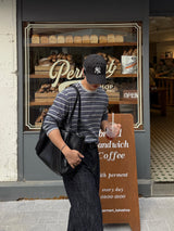 フレンチストライプロングスリーブTシャツ