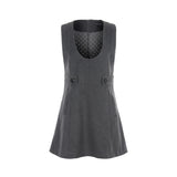Wool button mini dress 003