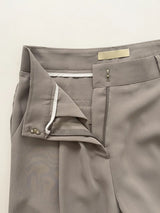 One Tuck Semi-Wide Slacks